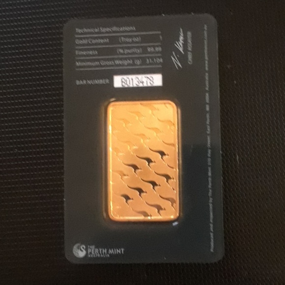 Perth Mint 1oz Gold Bar - Picture 2 of 2